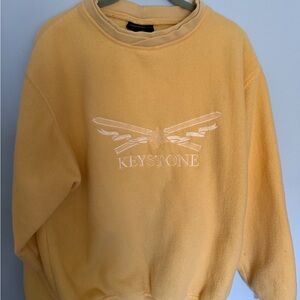 Yellow mens  Sweatshirt Ski Keystone M